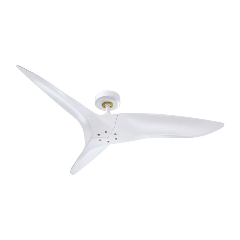 52" Modern ABS 3-Blade Indoor/ Outdoor DC Motor Ceiling Fan without Light