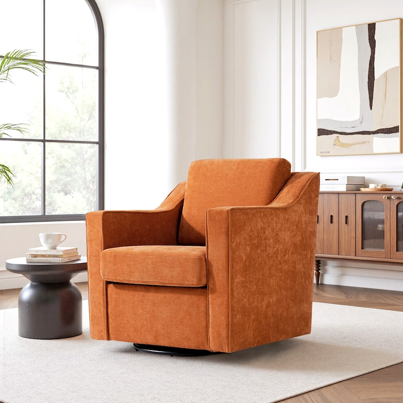 Modern 30.5" W Swivel Armchair Accent chair
