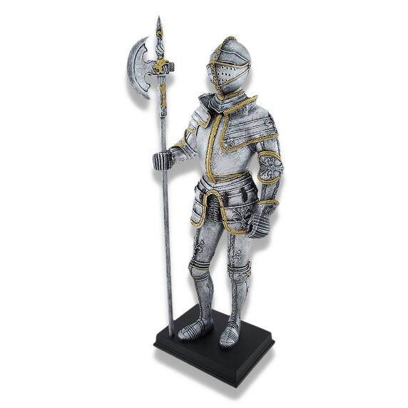 Shop Medieval Knight Full Armor With Poleaxe Statue Overstock