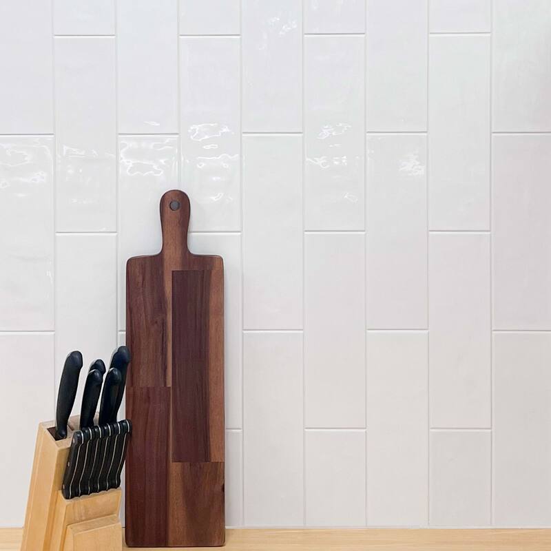 Cruz Bay Studio BE3 Bedouin - 4" x 12" Brick Wall Tile - Glossy Visual