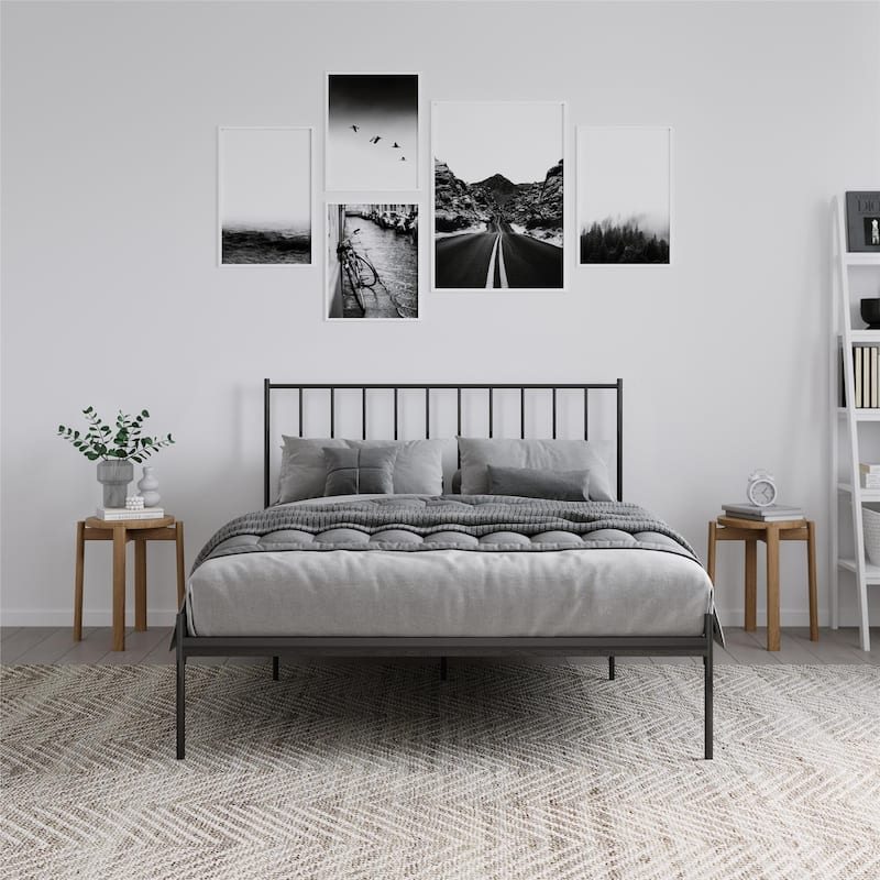 RealRooms Ares Adjustable Height Metal Bed Frame
