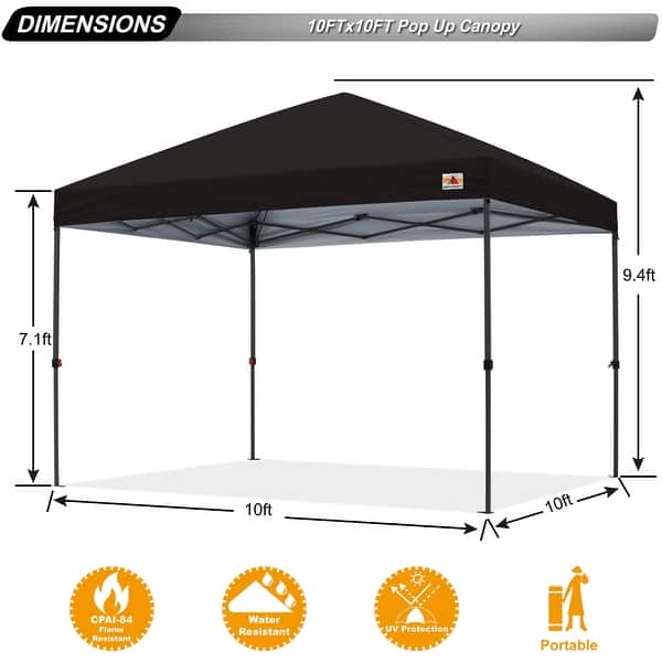 dimension image slide 1 of 26, ABCCANOPY Durable Easy Pop up Canopy Tent Outdoor canopy tent