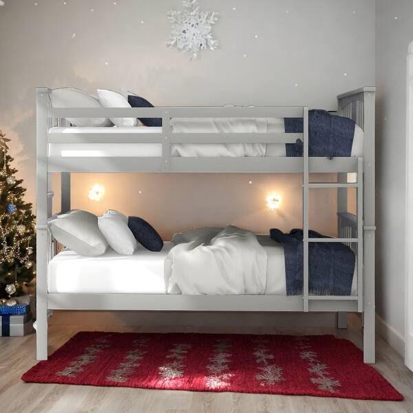 slide 2 of 36, Multifunction Full over Full Bunk Bed With Ladder Solid Construction