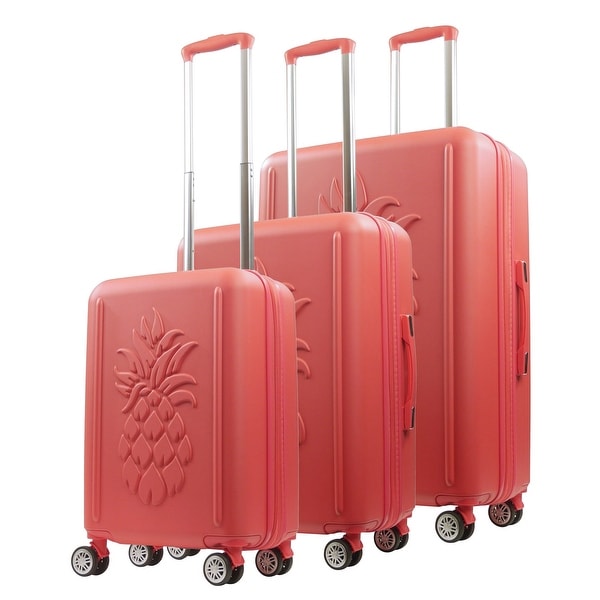 Tamo Eco Life様 モンベル ファミリーバッグ #3 2個セット Tommy Bahama 3-Piece Hard-Sided 3D Pineapple Luggage Set with