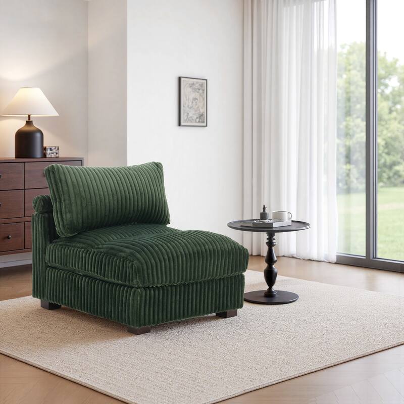 Cotton Flannel corner Sofa Armless Modular Sectional Sofa Seamless Combination