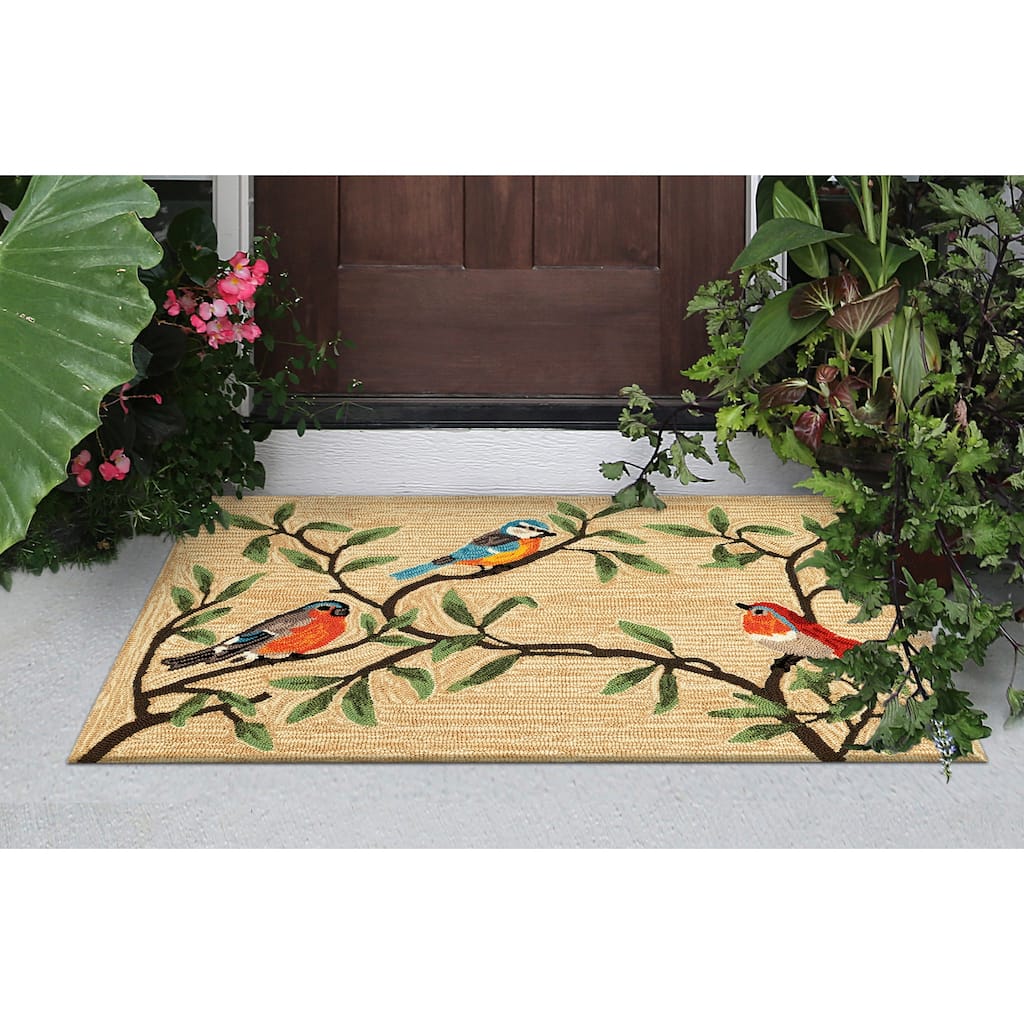Liora Manne Ravella Birds On Branches Indoor/Outdoor Rug