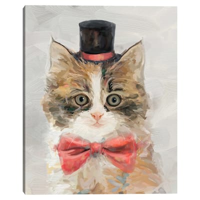 Top Hat Cats II Canvas Art Print
