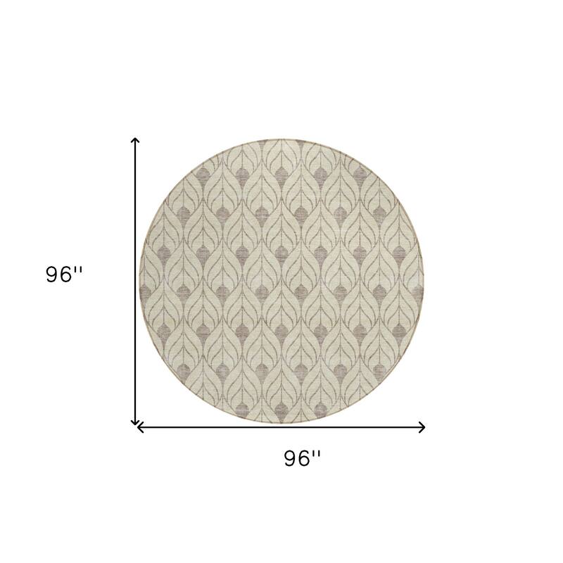 HomeRoots Geometric Transitional Rectangle Outdoor Rug