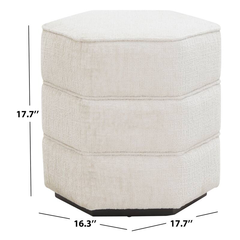 SAFAVIEH Couture Rosaria Hexagon Ottoman