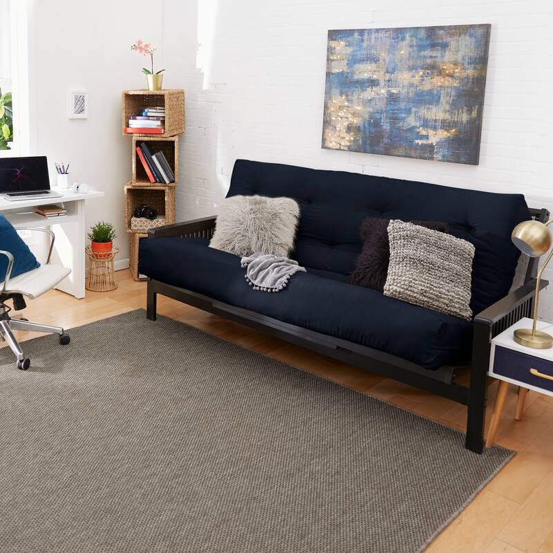TruePedic Full-size 12-inch Futon Mattress (Mattress Only) - Navy - Full