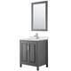 Option Dark Gray / Giotto Quartz Top / Polished Chrome