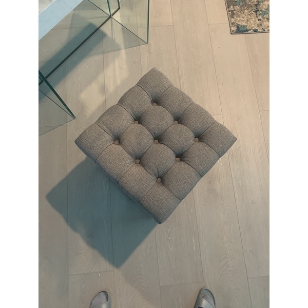Kotter home square button deals tufted ottoman