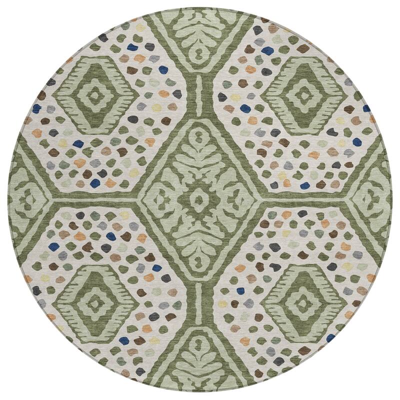 Machine Washable Indoor/ Outdoor Global Nipsey Chantille Rug