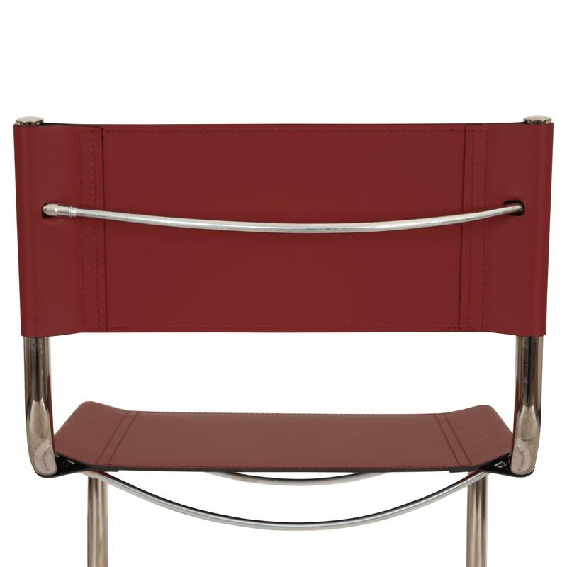 Breuer Chair Company Mart Stam Cantilever Side Chair w/ Chrome Frame (Various Bonded Leather Colors)