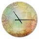 preview thumbnail 2 of 6, Designart 'Vintage Antique style' Oversized Contemporary Wall CLock 16 in. wide x 16 in. high