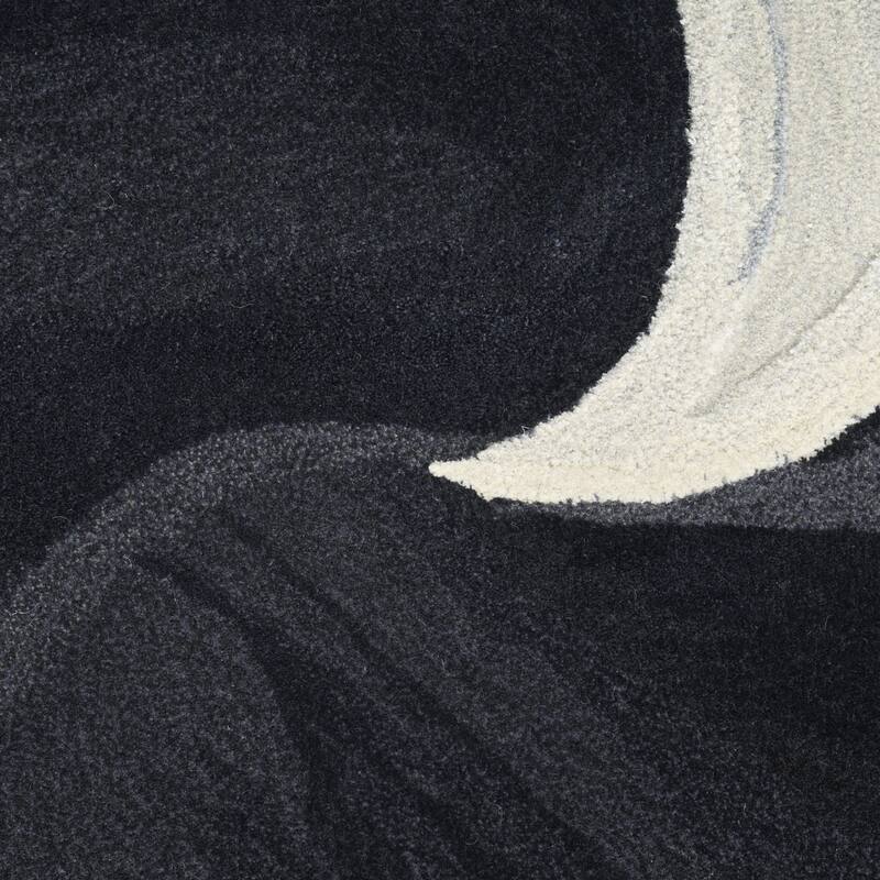 Nourison Prismatic Ivory Black Abstract Chic Hand-Tufted Indoor Rug