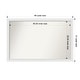 preview thumbnail 111 of 190, Wall Mirror Choose Your Custom Size - Extra Large, Blanco White Wood Outer Size: 48 x 31 in