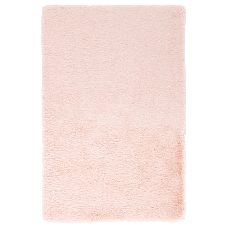 SAFAVIEH Faux Sheep Beniko Llinos 2.4-inch Thick Rug - 2' x 3' - Light Pink