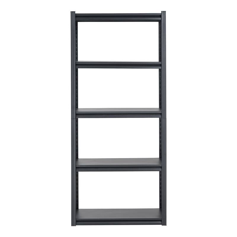 Black Steel Adjustable Garage Shelves, 3000 lbs Heavy-Duty Rack