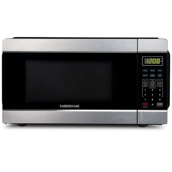 slide 2 of 5, 1.1 Cu. Ft 1000-Watt Microwave Oven, Stainless Steel
