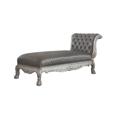 Adison Namibia and Vintage Bone White 1-Pillow Chaise