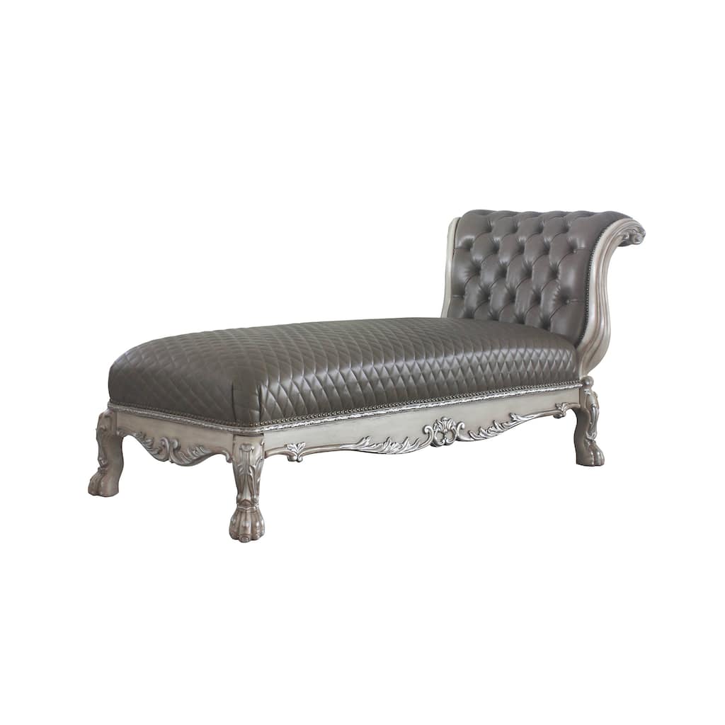 Adison Namibia and Vintage Bone White 1-Pillow Chaise