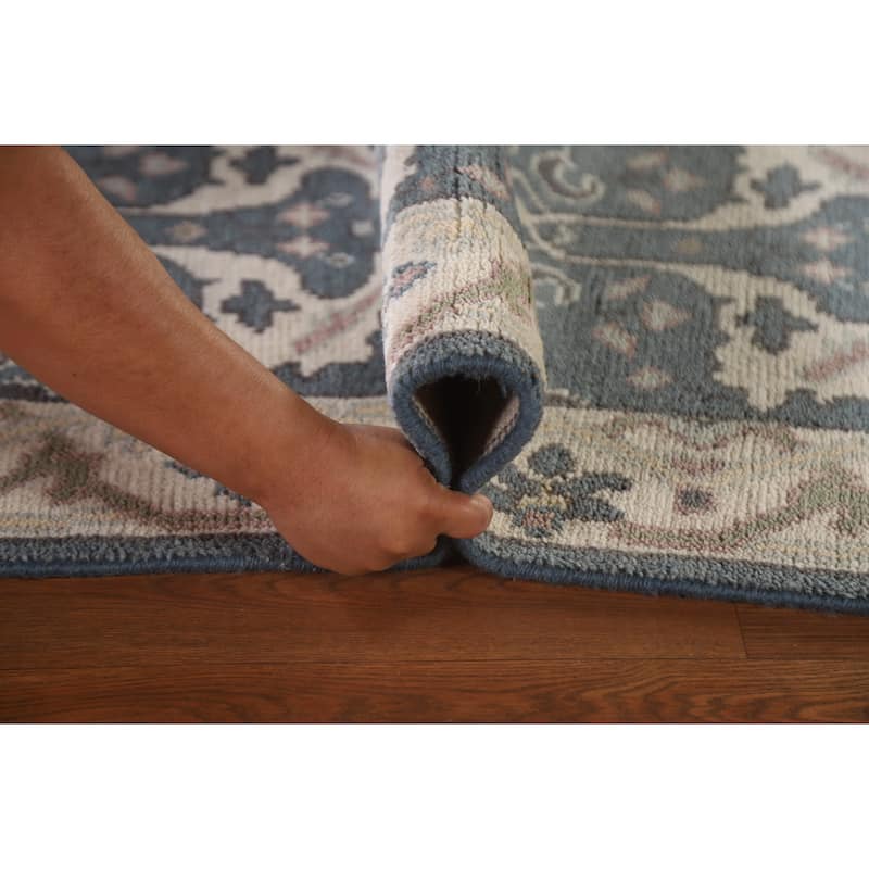 Oushak Indian Runner Rug Handmade Wool Carpet - 2'6"x 9'10"