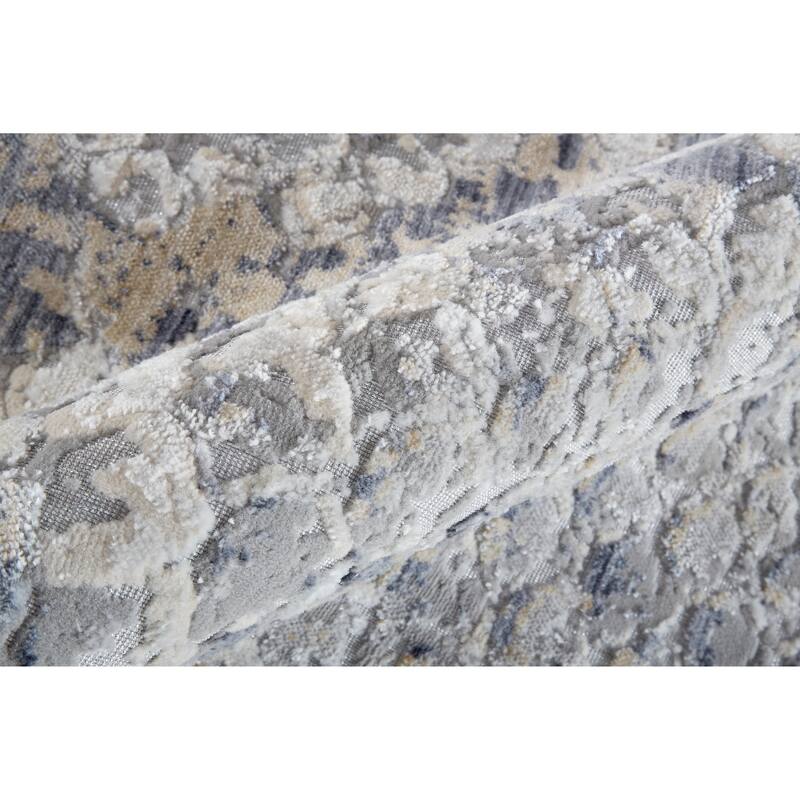 Corben Modern Animal Blue/Gray Area Rug