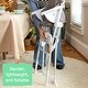 preview thumbnail 5 of 5, Compact Folding High Chair, Food-Grade Safe Plate, Safety Harness, for Ages 6 Months and Up, Unisex - Grey