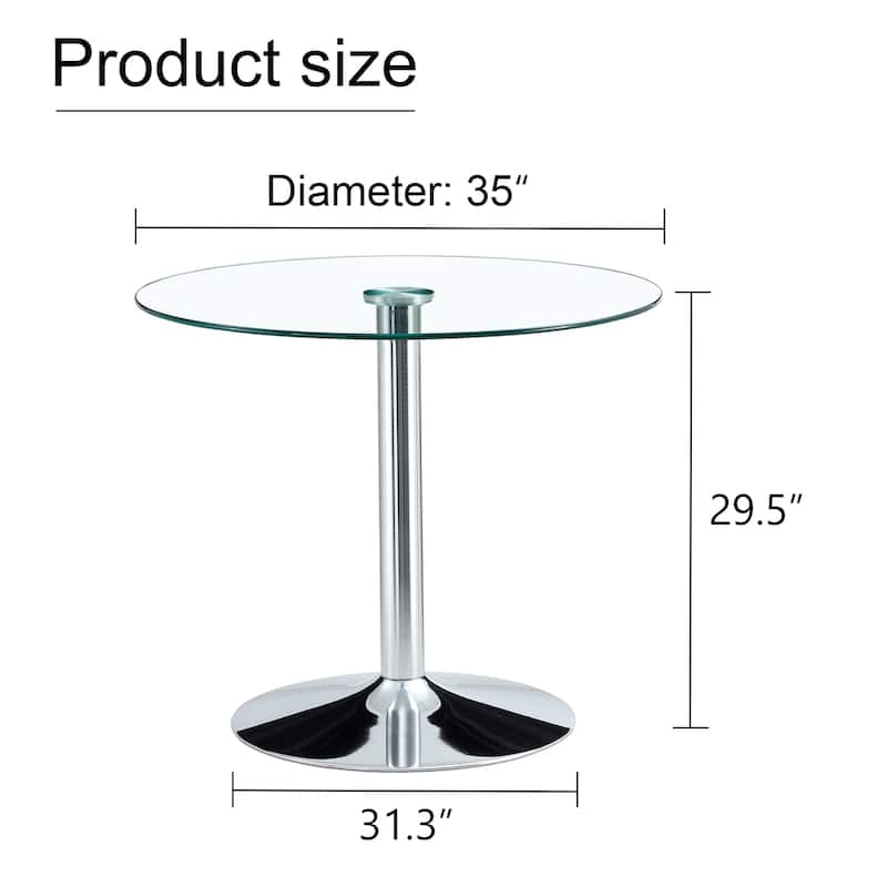 Dining Room Round Dining Table with Gold Metal Legs Coffee Table End Table Accent Table Entryway Table