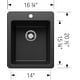 preview thumbnail 8 of 14, Blanco 443237 Liven 16-3/4" Drop-In/Undermount Single Basin SILGRANIT