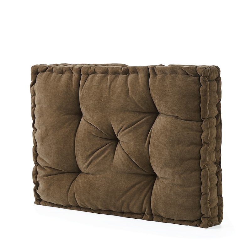 Rainha® - Classic Tufted College Headboard - Dark Brown