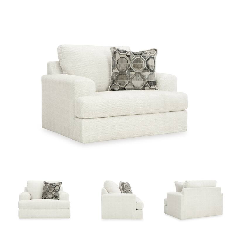 Signature Design by Ashley Karinne Linen Oversized Chair - 51" W x 41" D x 39" H