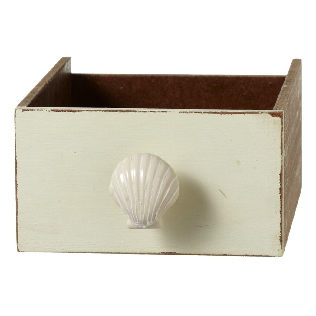 Shop Creamy White Seashell Drawer Knob Pull Ceramic Free