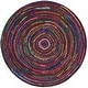 preview thumbnail 10 of 13, SAFAVIEH Handmade Nantucket Ilvi Contemporary Cotton Rug 4' Round - Multi - Round