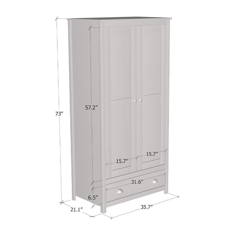 Topazio 2D1S Wardrobe