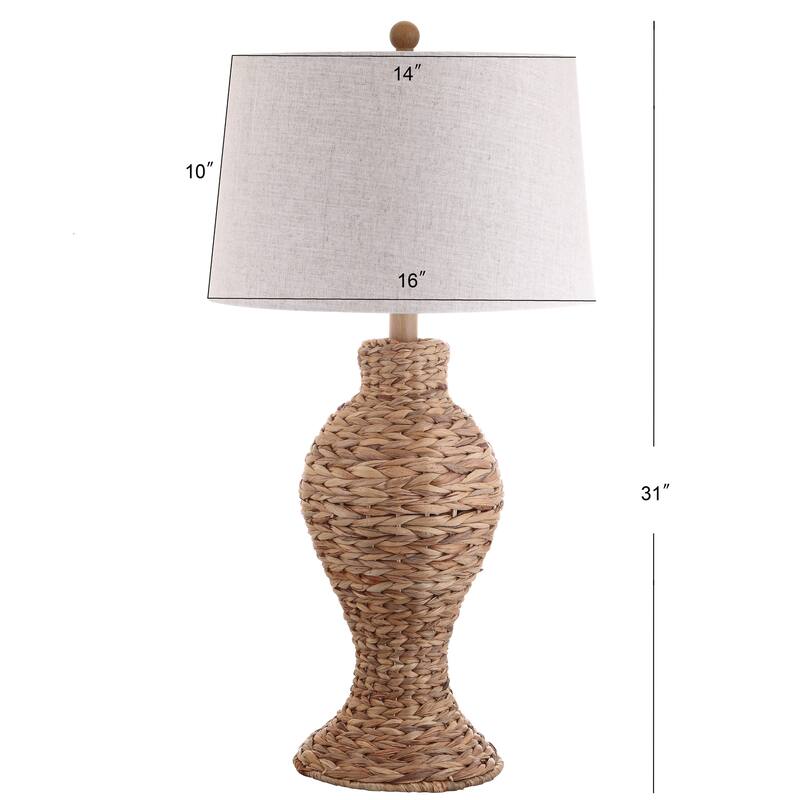 January 31" Seagrass Weave LED Table Lamp, by JONATHAN Y