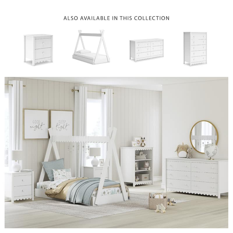 Signature Design by Ashley Hallityn White Twin Tent Bed