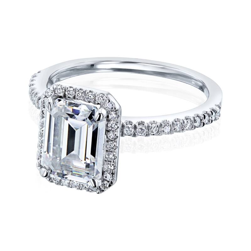 Annello by Kobelli 14k Gold Emma Forever One Moissanite Engagement Ring (DEF/VS, DEF/VS)