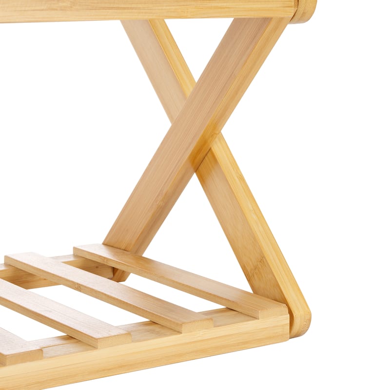 SAFAVIEH Etiennette 3-Tier Shoe Storage Shelf - 38.7 In. W x 10 In. D x 18.1 In. H - 39Wx10Dx18H