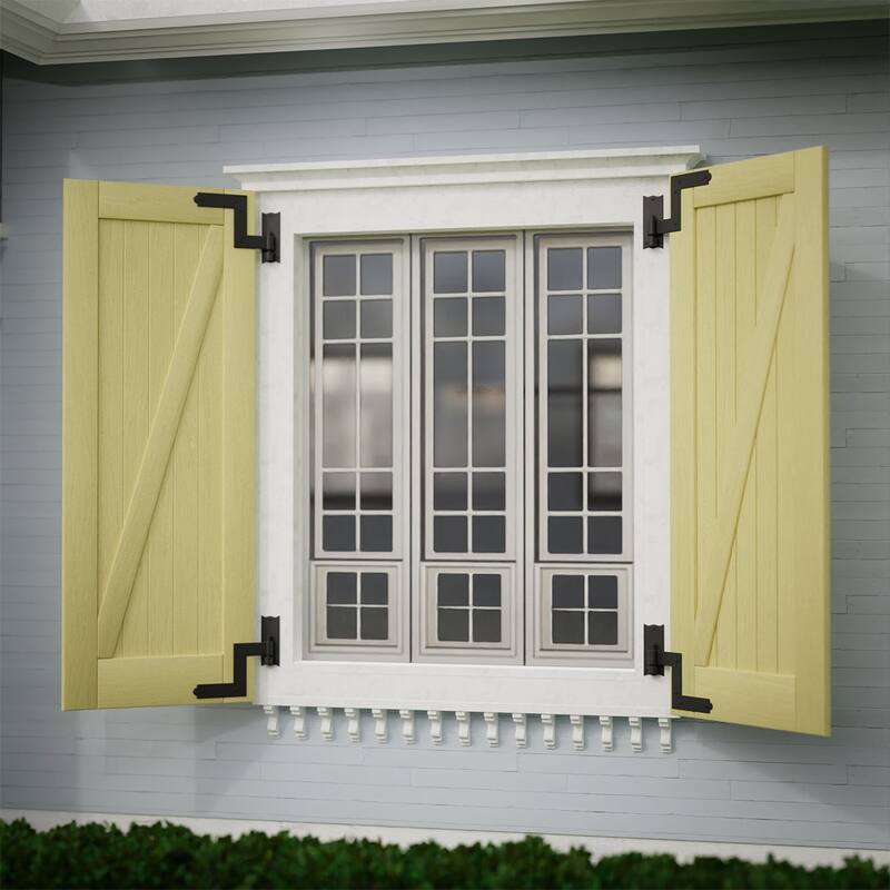 Black Shutter Hinge Wrought Iron 6.5" Colonial Sold As Pair (Set of 50) Renovators Supply