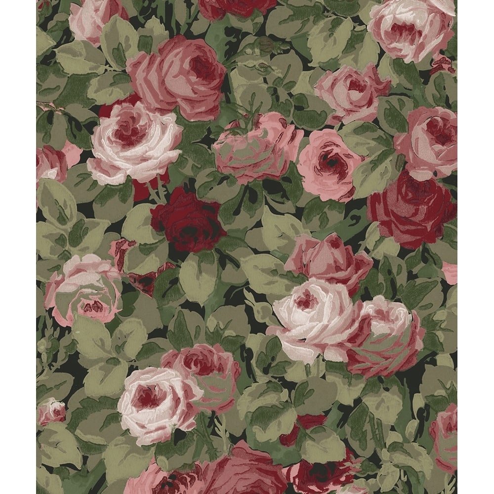 NextWall Rose Garden Peel and Stick Wallpaper