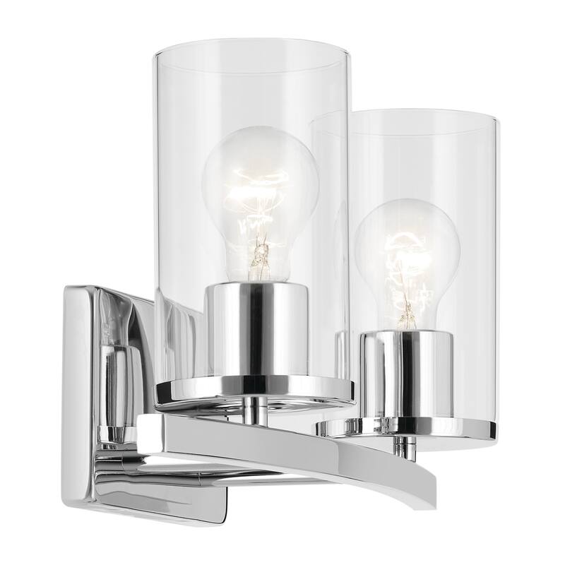Kichler Lighting Crosby Bathroom Vanity Light with Clear Glass