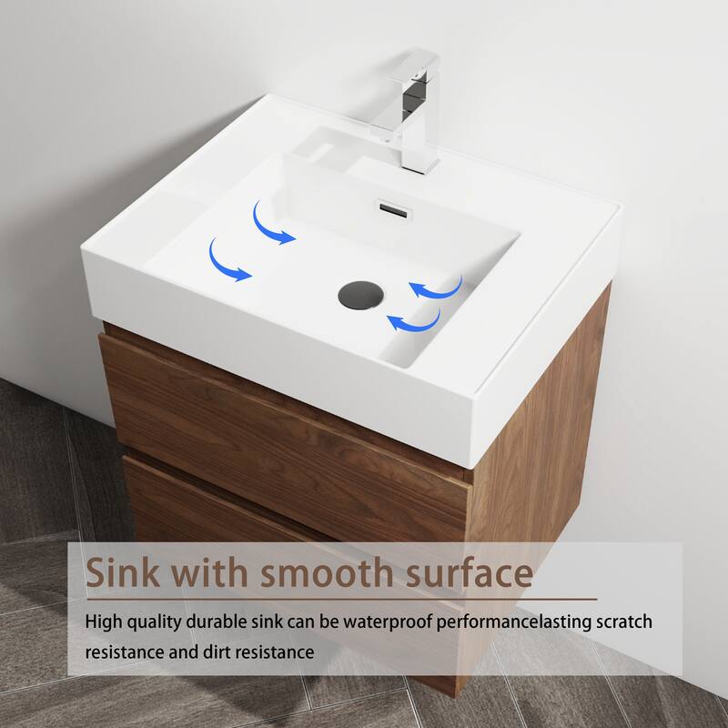 Topcraft Wall Mounted Bathroom Cabinet with Sink