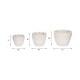 preview thumbnail 16 of 32, Plant Pot - Ivory Ceramic Round Iridescent Floral Crown, 6"