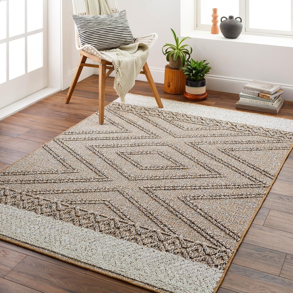 Livabliss Sarasota Scandinavian Diamond Indoor / OutdoorArea Rug