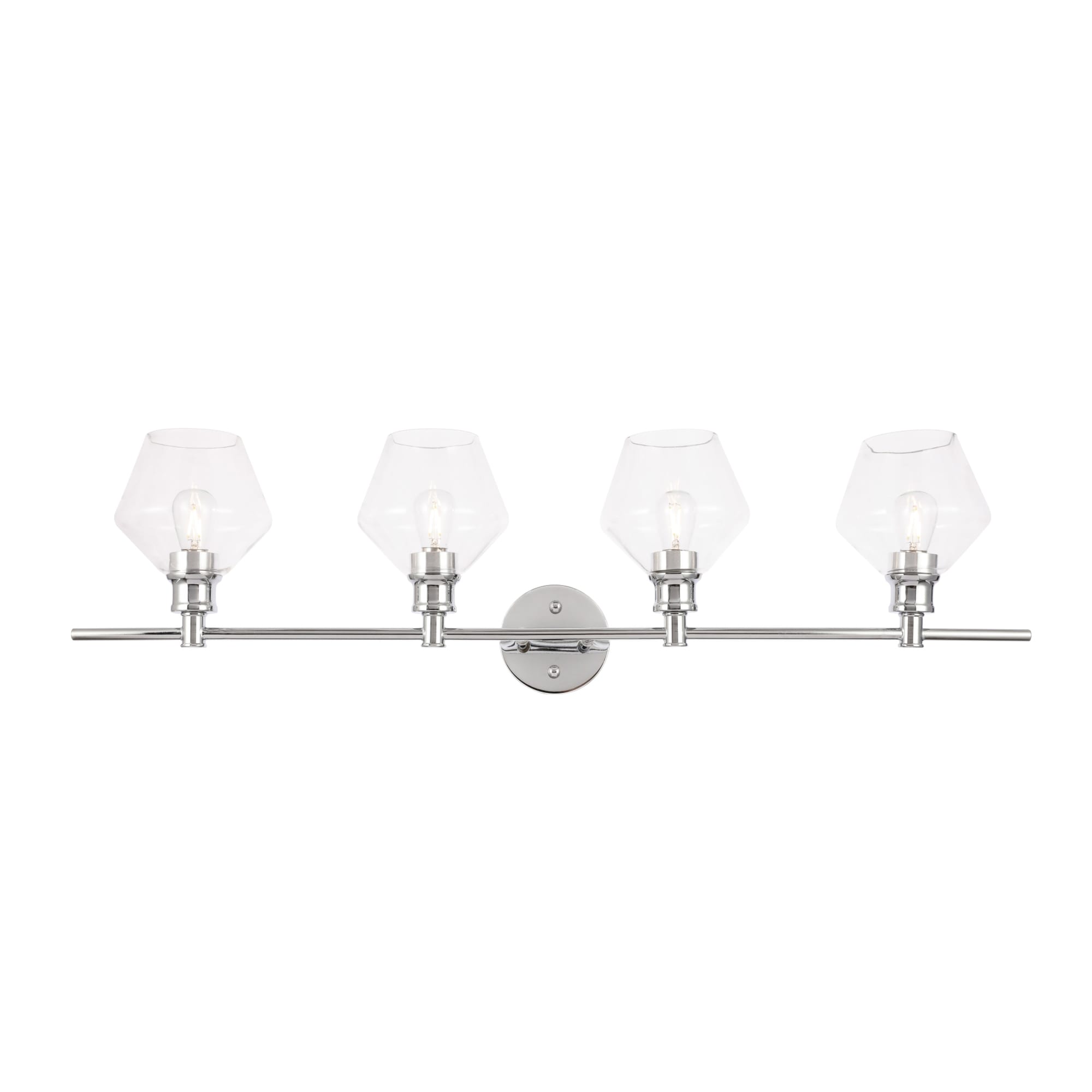 Elegant Lighting Gene 4 Light 38" Wide Bathroom Vanity Light with
