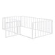 preview thumbnail 4 of 30, Twin Size Metal Floor Bed Frame with Fence and Door for Kids' Bedroom