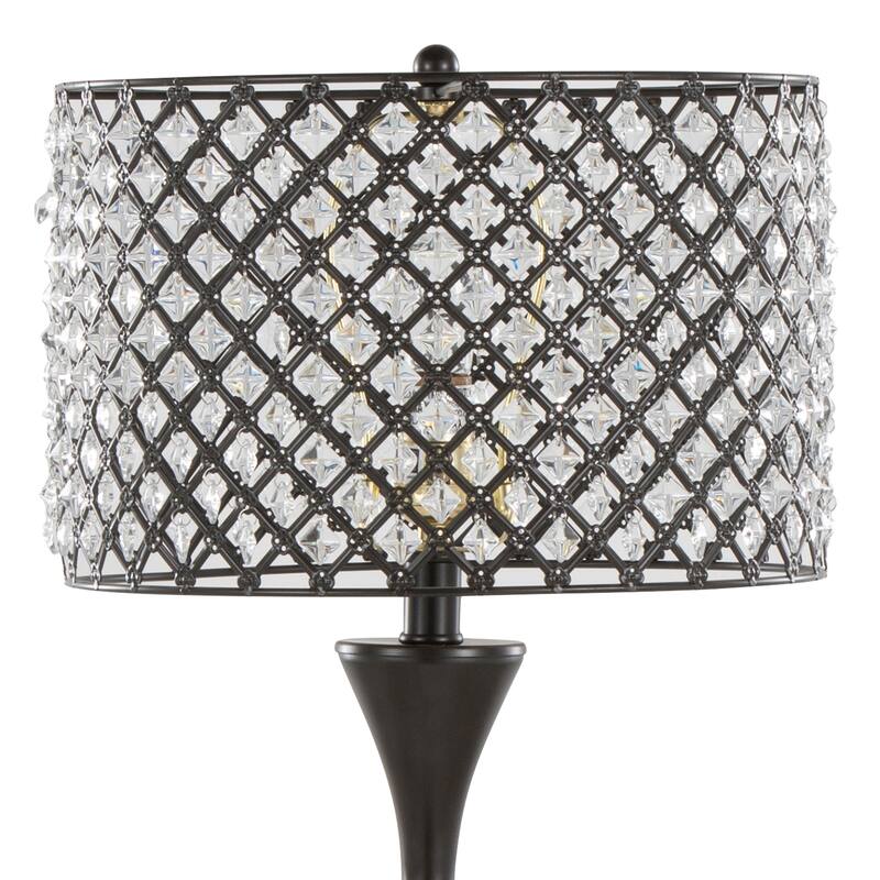 Silver Orchid Priya 27" Metal Table Lamp