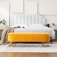preview thumbnail 113 of 120, Velvet Storage Bench for Bedroom